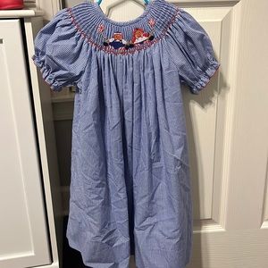 Smocked raggedy ann and Andy dress